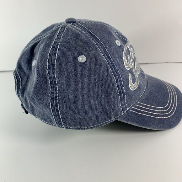 Infinity Headwear FORD Ladies Fit Hat Cap Blue/ Silver Sequin Adjustable Strap - Picture 4 of 10